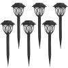 Solar Powered Stake Outdoor Light Decorative Landscape Lamp 6Pack Ip45 Waterproof Auto On Off Outdoor Light For Pathway Garden Yard Patio