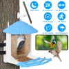Solar Powered Bird Feeder 2K Bird Watching Camera With Pir Motion Ai Birds Species Identify Two-Way Audio Real-Time App Notification Capture Video