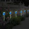Solar Powered Tulip Garden Light Windmill Waterproof Landscape Stake Lamp Decorative Lawn Lights Garden Yard Driveway Walkway Patio