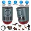 2Pack 3-In-1 Ultrasonic Solar Animal Repeller Motion Activated Animal Repellent With Ultrasonic Sound Alarm Strobe Light 4 Modes Ip55 Waterproof