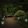 Solar Garden Lights Waterproof Outdoor 8Pcs Pathway Lights Color Changing Landscape Lamps 10Hrs Lawn Lighting Yard Driveway Walkway Garden