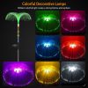 Solar Powered Jellyfish Lights 4Pcs Ip44 Waterproof Decorative Outdoor Lamps 7 Color Changing Night Light