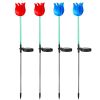 Solar Powered Tulip Garden Light Windmill Waterproof Landscape Stake Lamp Decorative Lawn Lights Garden Yard Driveway Walkway Patio