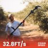 Cordless Electric Pole Saw & Mini Chainsaw & Grass Trimmer Kit 3-In-1 Adjustable Length 2Pcs 21V 1500Mah Batteries 4In 6In Chains Saw Blade 5Pcs
