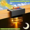6Pcs Solar Powered Deck Lights Outdoor Acrylic Bubbles Decorative Step Fence Lamp Ip55 Waterproof Warm White/Color Changing Night Lights For Patio Gar