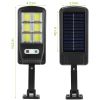 Solar Powered Outdoor Wall Lights 100Led Motion Sensor Lamp Ip65 Waterproof 3 Modes Sensor Light Remote Control For Street Front Door Deck Garden