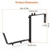 Planter Box Brackets Adjustable 4Pcs Flower Box Holders Window Boxes Planters Hooks No Drill Railing Planter Mounts For Windowsills Gardens Fences