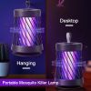 Rechargeable Mosquito Killer Lamp Bug Zapper With Night Light Strap Mosquito Catcher With Max 10594 Cubic Feet Range Uv Light For Indoor Outdoor
