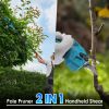 2-In-1 Electric Shear with Extension Pole 21V 4.0Ah Cordless Pruner 13Ft High Tree Trimming Pruning ETC.