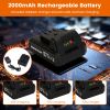 Cordless Garden Tiller Cultivator With 20V Rechargeable Battery 3.93In Width 6.69In Depth 250Rpm Max For Garden Yard Farm Lawn