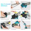 2-In-1 Cordless Pole Saw Mini Chainsaw with Extension Pole 21V Battery 8” Electric Brushless Pole Chainsaw With Auto Oiler Safety Switch 6.4Lbs