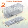 Live Humane Animal Heavy Duty Folding Catch & Release Trap 25.59In Rodent Cage Rabbit Squirrel Possum Skunk Kitten Raccoon ETC.
