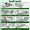 Live Animal Trap Cage 27X7.5X8In Folding Catch And Release Steel Humane Cat Trap For Racoons Stray Cats Rabbits Beavers Hedgehogs Chipmunk Small Anima