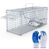 Live Humane Animal Heavy Duty Folding Catch & Release Trap 25.59In Rodent Cage Rabbit Squirrel Possum Skunk Kitten Raccoon ETC.