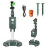 Solar Powered Motion Sensor Animal Repellent Sprinkler With Flashing Light Outdoor Animal Deterrent For Cats Dogs Squirrels Birds Raccons Deer
