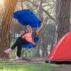 Foldable Canopy Chair Sun Protection 330Lbs Load Folding Seat Cup Holder Camping Backyard Gardening Poolside Travel Picnic