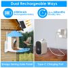 Solar Powered Bird Feeder 2K Bird Watching Camera With Pir Motion Ai Birds Species Identify Two-Way Audio Real-Time App Notification Capture Video