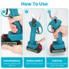 Cordless Pruning Shear And Electric Chainsaw 4 In 1 with Max 5.5Ft Extension Poles 4” 6” Pole Saw Brushless Pruning Shear With 2Pcs 3.0Ah Ba