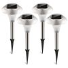 Solar Waterproof Lights 10Hrs 4Packs Ip44 Outdoor Color Changing Landscape Lamps Garden Lawn Yard Driveway Walkway