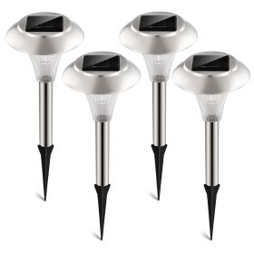 Solar Waterproof Lights 10Hrs 4Packs Ip44 Outdoor Color Changing Landscape Lamps Garden Lawn Yard Driveway Walkway