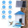 Smart Bird Feeder With Solar Powered Camera 1080P Hd Ai Identify Pir Motion Auto Capture Video Cloud Card Storage Wifi Connection App Control Ip65