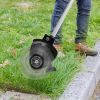 21V Rechargeable Weed Eater Edger String Trimmer Grass Mower Bush Cutter with 16800Rpm 2X 3000Mah Batteries 3.6-4.6Ft Length 90° Rotatable Angle