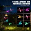 Solar Dragonfly Wind Chime 7 Color Changing Wind Chime For Outside Ipx4 Waterproof Outdoor Garden Yard Decor