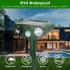 Solar Ultrasonic Animal Repeller Pir Sensor Animal Repellent Chaser With Flashing Light Ipx4 Waterproof For Chasing Deer Raccoon Squirrel Rat Skunk