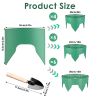 Planting Grow Rings 6Pcs 10In Adjustable For Outdoor Plants Interlocking Pp Plant Protection Rings With Hand Shovel Deep Watering Plant Guards