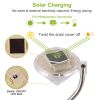 Outdoor Solar Diamond Led Lights 4Pcs 7-Color Changing Ip65 Waterproof Pathway Stake Decorative Lamp For Garden Patio Yard Walkway