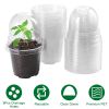 Plant Nursery / Pet Flower Seed Starting Pots 30Pcs Container With Dome With Drainage Holes