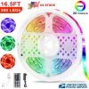 LED Strip Lights 300 5M/16.5Ft 20 Colors Rgb Led Strip Ip65 Waterproof with Remote