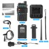 Baofeng Uv-5R 5W Walkie Talkie Uhf Vhf Dual Band Two Way Ham Radio Transceiver