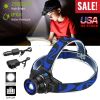 Tactical Led Headlamp Zoomable Torch 3 Light Modes 25000 LUM Camping Backyard Garden Garage