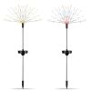 Solar Powered Starburst / Firework Lights 240 Led Garden Path Decor Lights 2Pcs