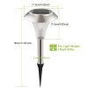 Solar Waterproof Lights 10Hrs 4Packs Ip44 Outdoor Color Changing Landscape Lamps Garden Lawn Yard Driveway Walkway