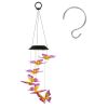 Solar Butterfly 7 Color Changing Wind Chimes For Outside 2Pack Ipx4 Waterproof Outdoor Garden Yard Decor Porch