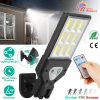 Solar Wall Light Outdoor 9 Cob Beads Pir Motion Sensor Remote Control Wireless Lamps Ip45 Waterproof Lighting For Garage Front Door Garden Pathway