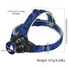 Tactical Led Headlamp Zoomable Torch 3 Light Modes 25000 LUM Camping Backyard Garden Garage