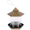 Hanging Outdoor Wild Bird Gazebo Feeder Large Capacity 6 Feeder Ports For Garden Patio Yard Park Weatherproof Easy To Refill