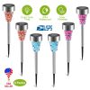 Solar Garden Lights Outdoor Pathway Lights 6Packs Ip44 Water-Resistant Landscape Lights 8Hrs For Yard Driveway Walkway