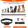 Waterproof Pet Beep Vibration Electric Shock Collar 3280Ft 3 Channels Rechargeable Transmitter Receiver Trainer With Flashing light