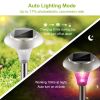 Solar Waterproof Lights 10Hrs 4Packs Ip44 Outdoor Color Changing Landscape Lamps Garden Lawn Yard Driveway Walkway