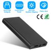 Power Bank Portable External Battery Pack Phone Charger 20000mAh with Dual Usb Output Ports Type C Micro Usb Input