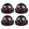 Fake Security Dome Dummy Camera with Realistic Looking Flash Led Lights Simulated Surveillance Security For Home Shop Factory