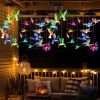 Solar Hummingbird Butterfly Dragonfly Wind Chimes 3Pack 7 Color Changing Wind Chime For Outside Waterproof Garden Yard Decor