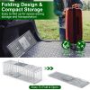 Live Animal Trap Cage 27X7.5X8In Folding Catch And Release Steel Humane Cat Trap For Racoons Stray Cats Rabbits Beavers Hedgehogs Chipmunk Small Anima