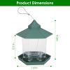 Hanging Outdoor Wild Bird Gazebo Feeder Large Capacity 6 Feeder Ports For Garden Patio Yard Park Weatherproof Easy To Refill