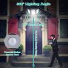 Solar Wall Light Outdoor 264Pcs Led Beads Pir Motion Sensor Remote Control Wireless Lamps Ip45 Waterproof Lighting For Garage Front Door Garden Pathwa