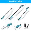 Pole Mini Hedge Trimmer & Grass Shear Electric Cordless Handheld Hedge Trimmer With 90° Rotatable Head Telescopic Extension Pole Gloves Goggles